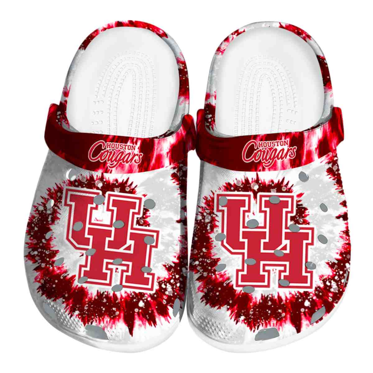 Houston Cougars NCAA Sport Crocs Crocband Clogs Shoes Comfortable For Men Women and Kids