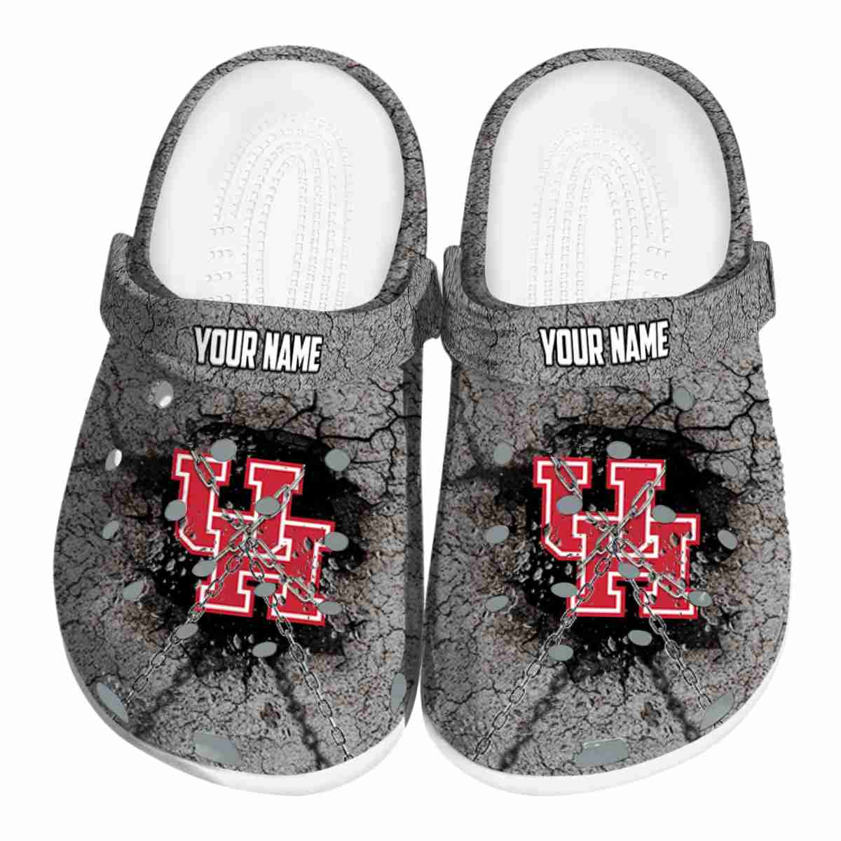 Houston Cougars NCAA Sport Crocs Crocband Clogs Shoes Comfortable For Men Women and Kids