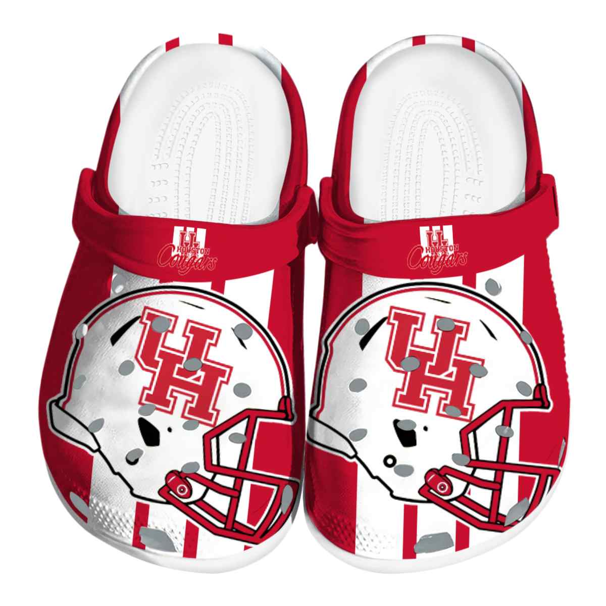 Houston Cougars NCAA Sport Crocs Crocband Clogs Shoes Comfortable For Men Women and Kids