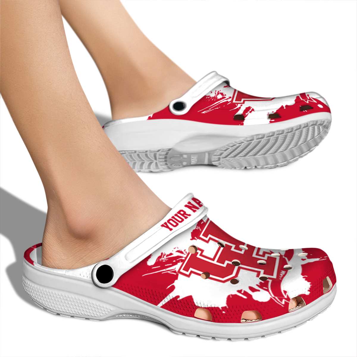 Houston Cougars NCAA Sport Crocs Crocband Clogs Shoes Comfortable For Men Women and Kids - Image 2