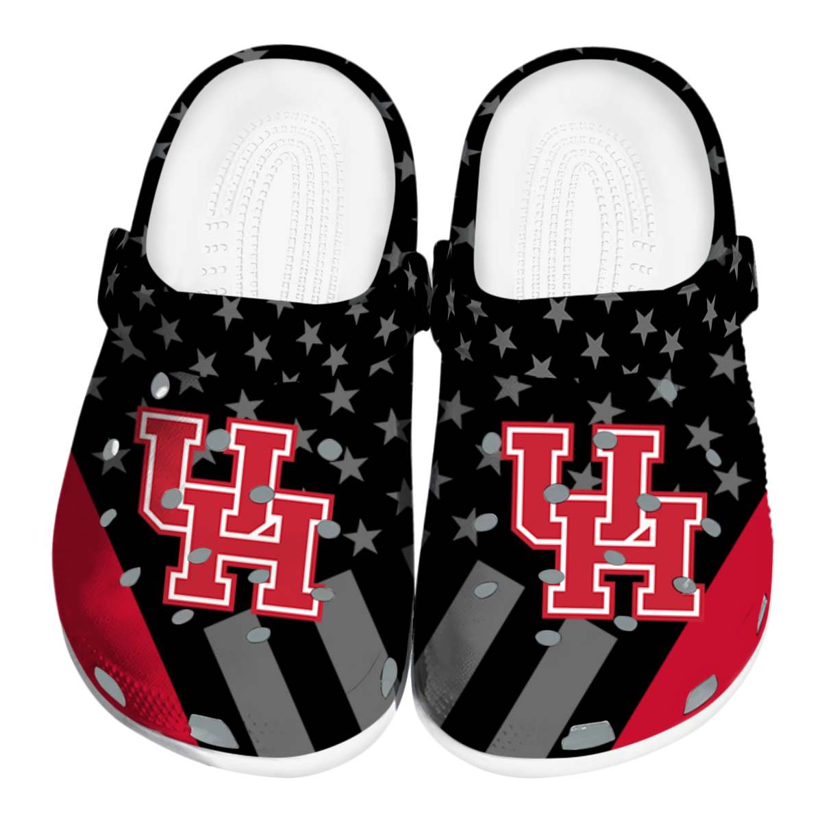 Houston Cougars NCAA Sport Crocs Crocband Clogs Shoes Comfortable For Men Women and Kids