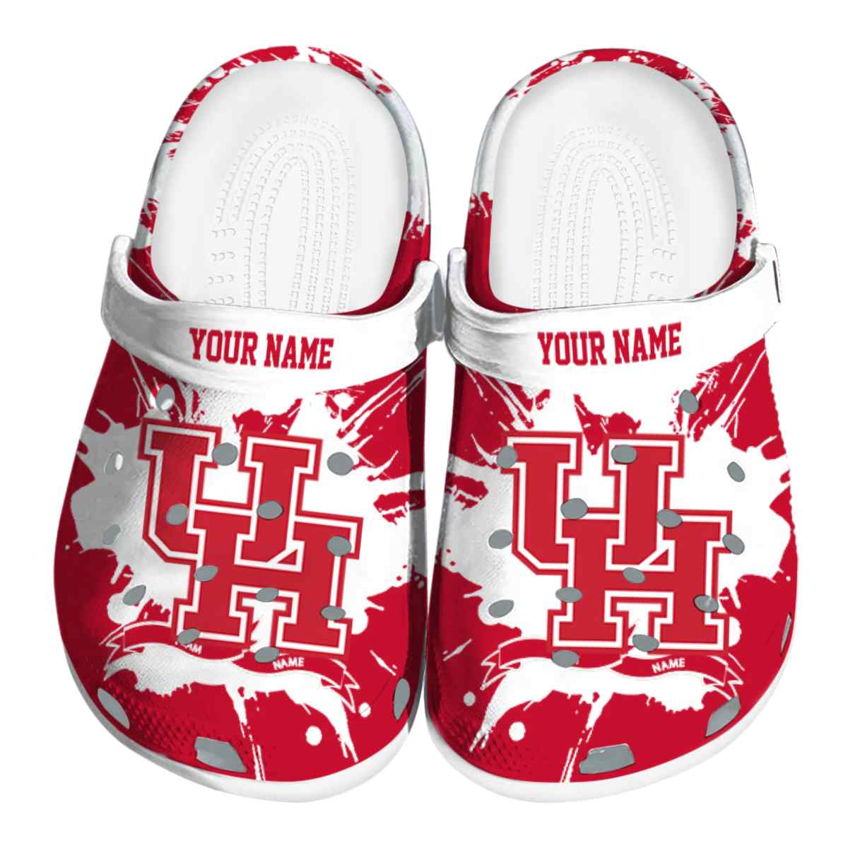 Houston Cougars NCAA Sport Crocs Crocband Clogs Shoes Comfortable For Men Women and Kids