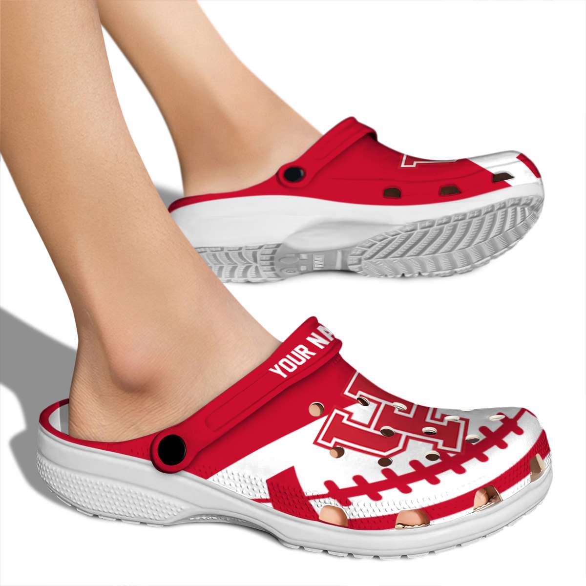 Houston Cougars NCAA Sport Crocs Crocband Clogs Shoes Comfortable For Men Women and Kids