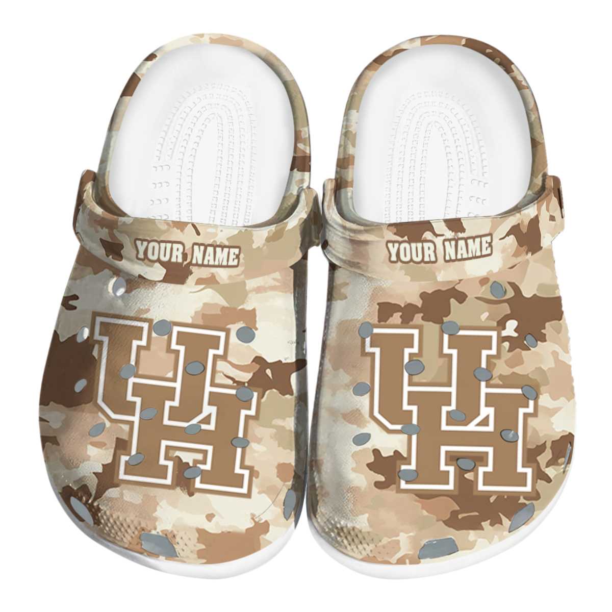 Houston Cougars NCAA Sport Crocs Crocband Clogs Shoes Comfortable For Men Women and Kids