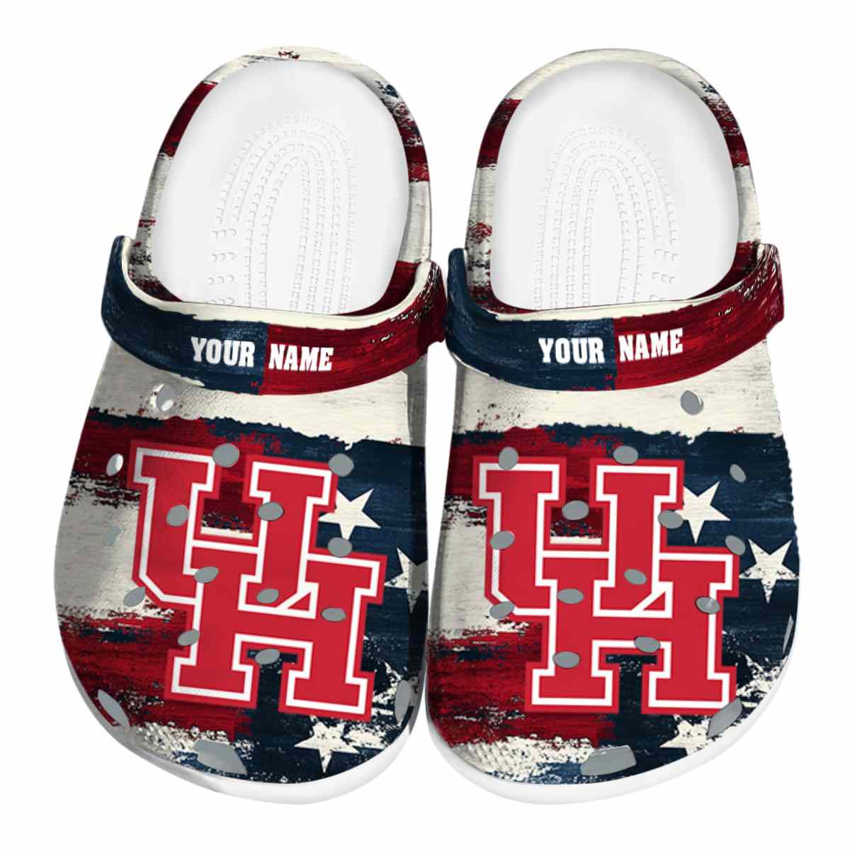 Houston Cougars NCAA Sport Crocs Crocband Clogs Shoes Comfortable For Men Women and Kids