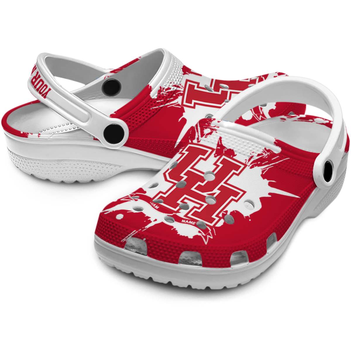 Houston Cougars NCAA Sport Crocs Crocband Clogs Shoes Comfortable For Men Women and Kids - Image 3