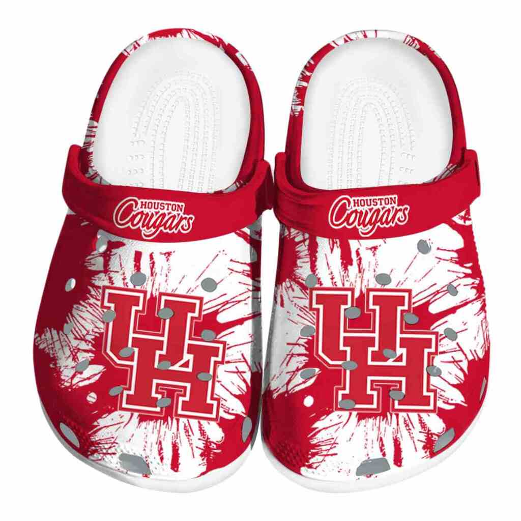 Houston Cougars Splatter Graphics ClogTVC1801752