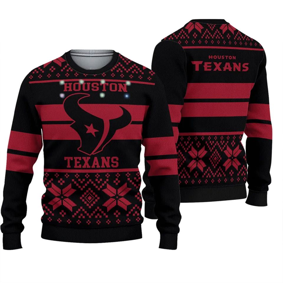 Houston Football Christmas Ugly Sweater