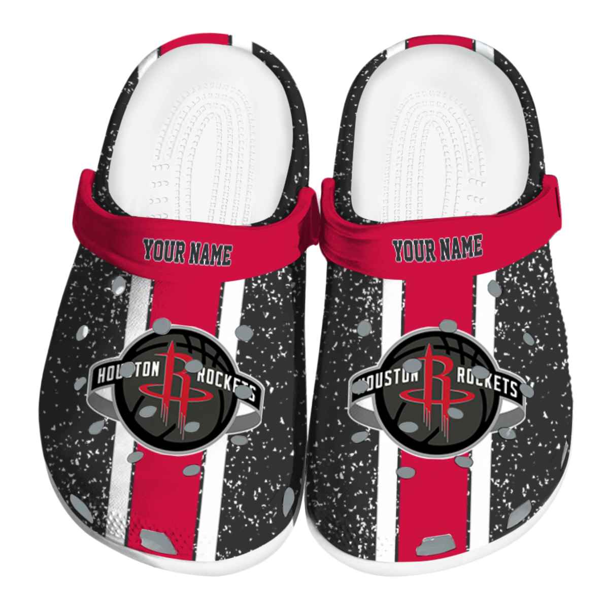 Houston Rockets NBA Sport Crocs Crocband Clogs Shoes Comfortable For Men Women and Kids