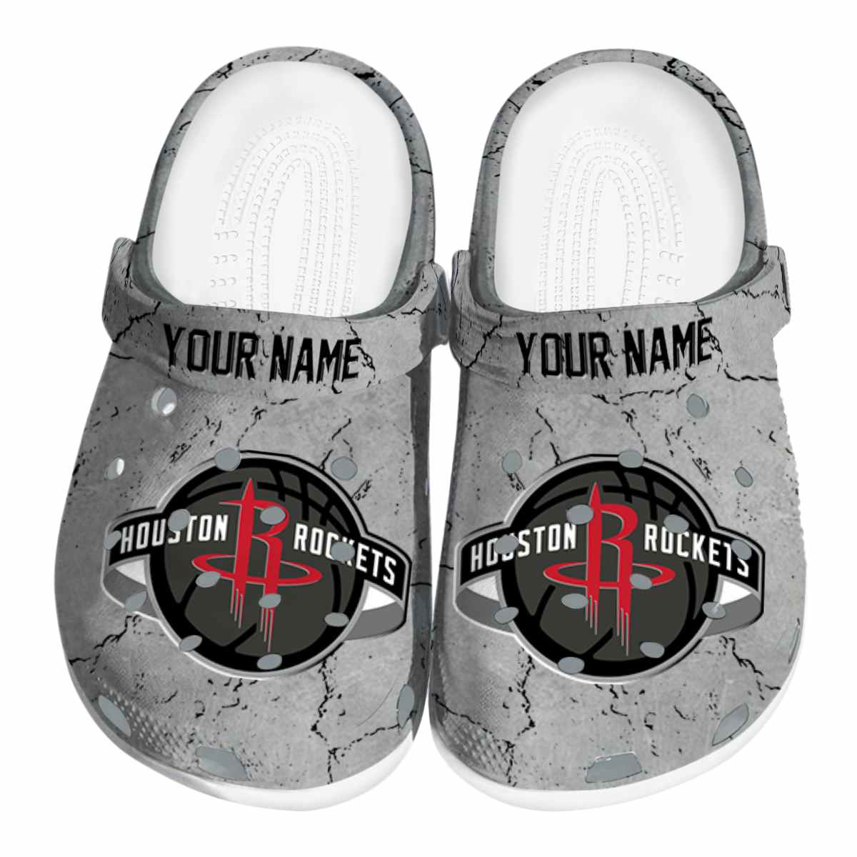 Houston Rockets NBA Sport Crocs Crocband Clogs Shoes Comfortable For Men Women and Kids