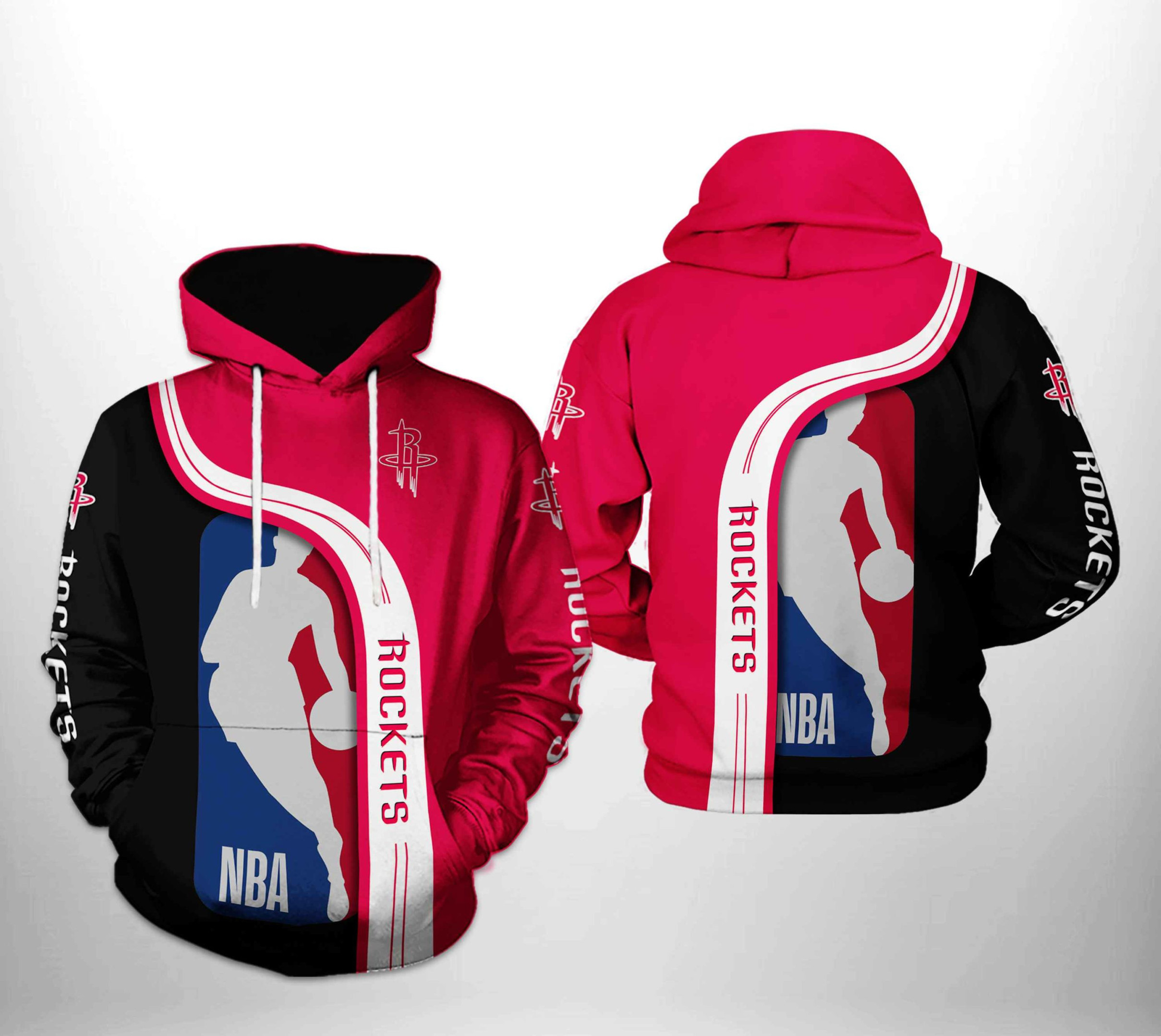 Houston Rockets NBA Team 3D All Over Print Hoodie, Zip Hoodie