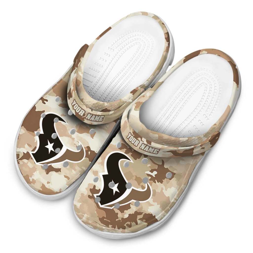 Houston Texans Desert Camo ClogTVC1801948 - Image 4