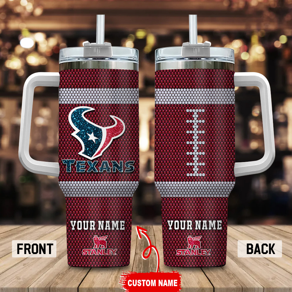 Houston Texans NFL Crystal Custom Stanley Cup 40 oz 30 oz Tumbler With HandleTVC230170