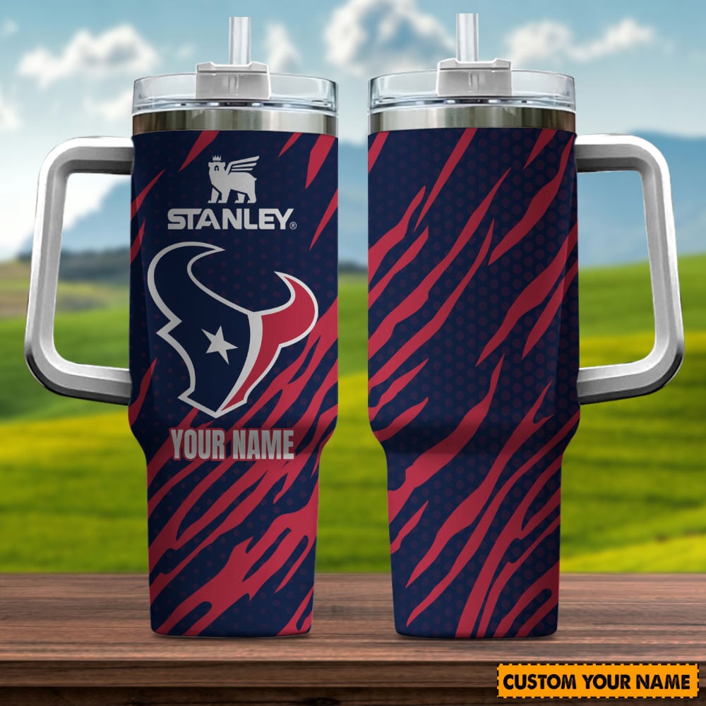 Houston Texans NFL Custom Stanley Cup 40 oz 30 oz Tumbler With HandleTVC230136