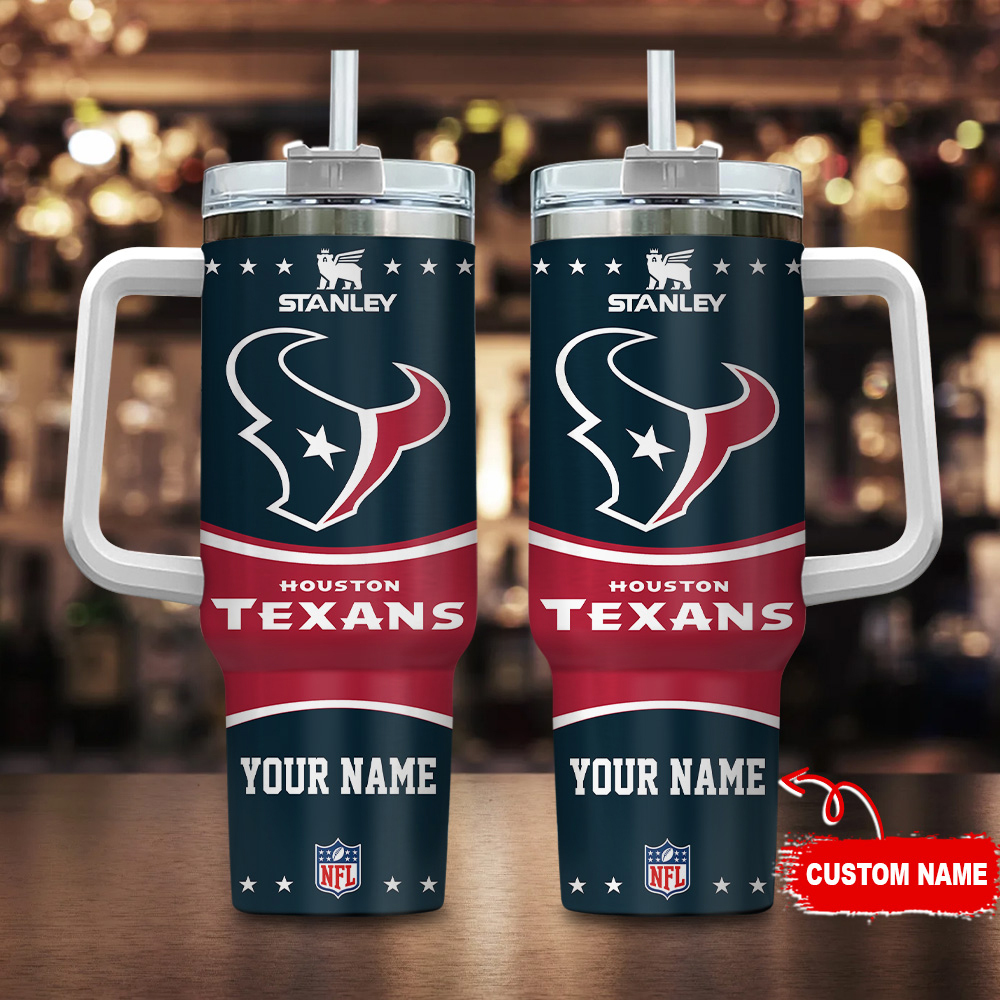 Houston Texans NFL Custom Stanley Cup 40 oz 30 oz Tumbler With HandleTVC230172