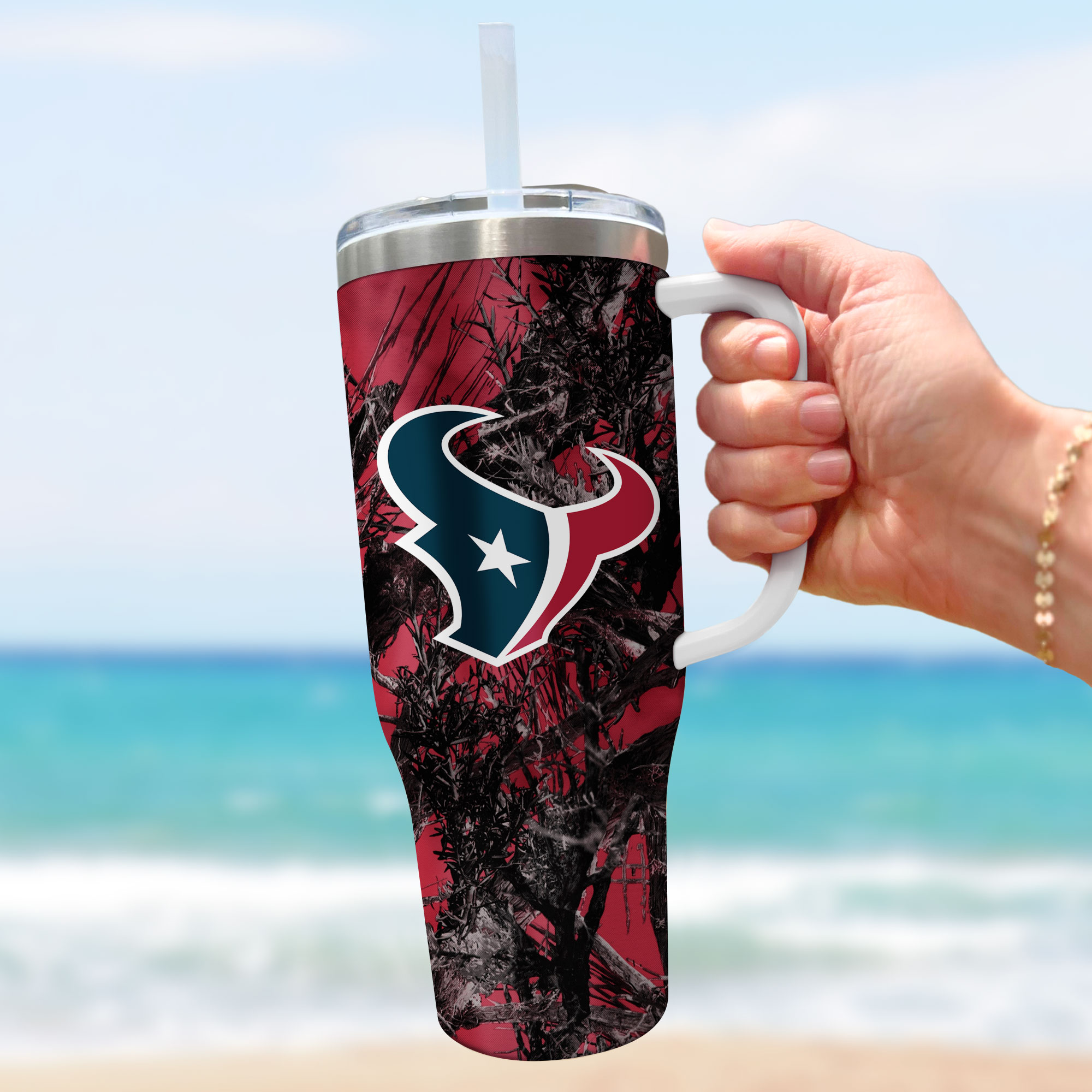Houston Texans NFL Hunting Custom Stanley Cup 40 oz 30 oz Tumbler With HandleTVC230182 - Image 3