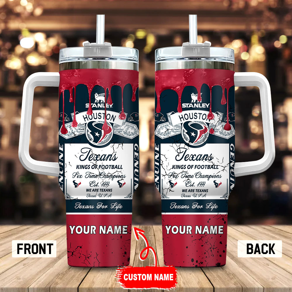 Houston Texans NFL Kings Of Football Custom Stanley Cup 40 oz 30 oz Tumbler With HandleTVC230154