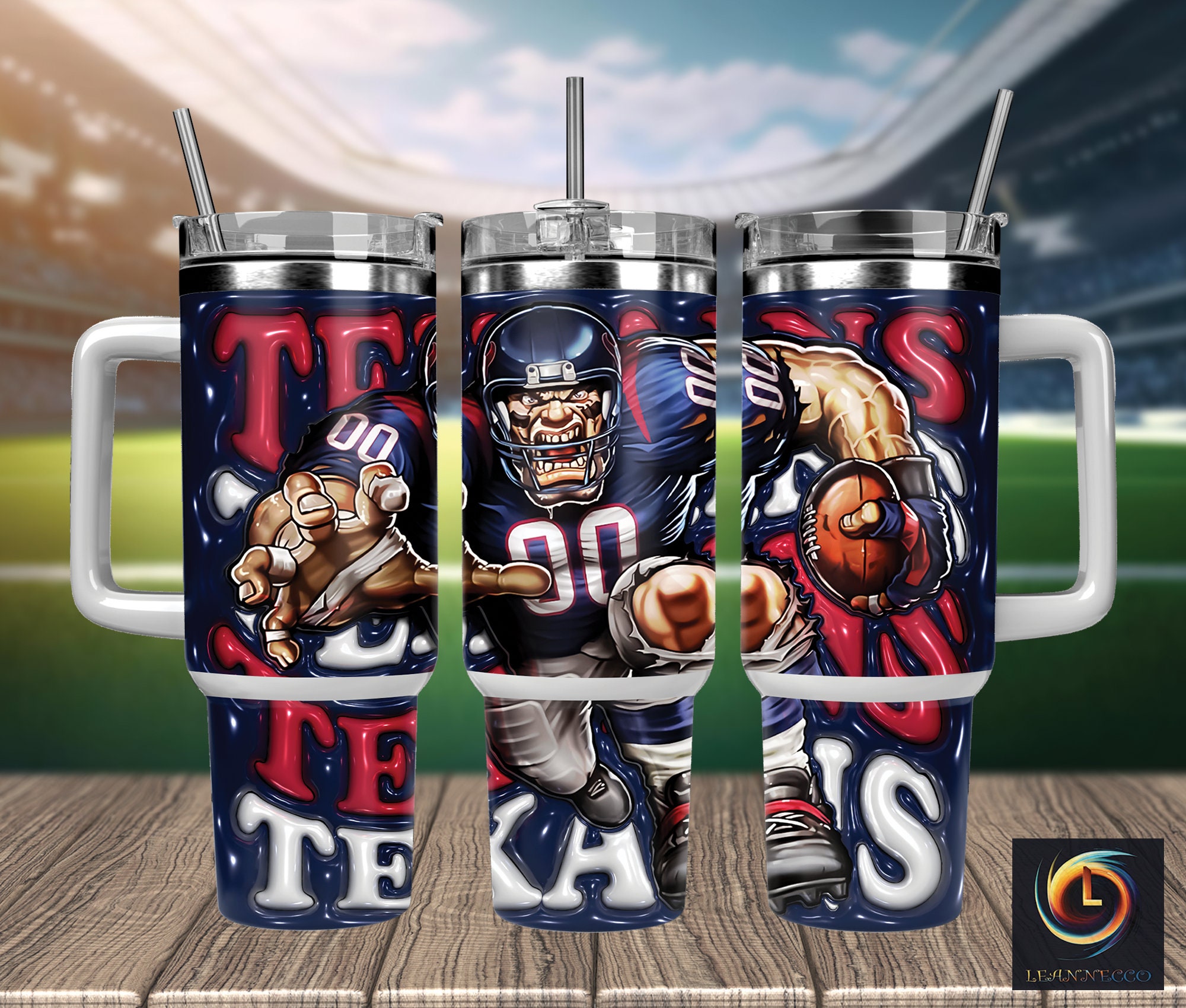 Houston Texans NFL Mascot Custom Stanley Cup 40 oz 30 oz Tumbler With HandleTVC2301992