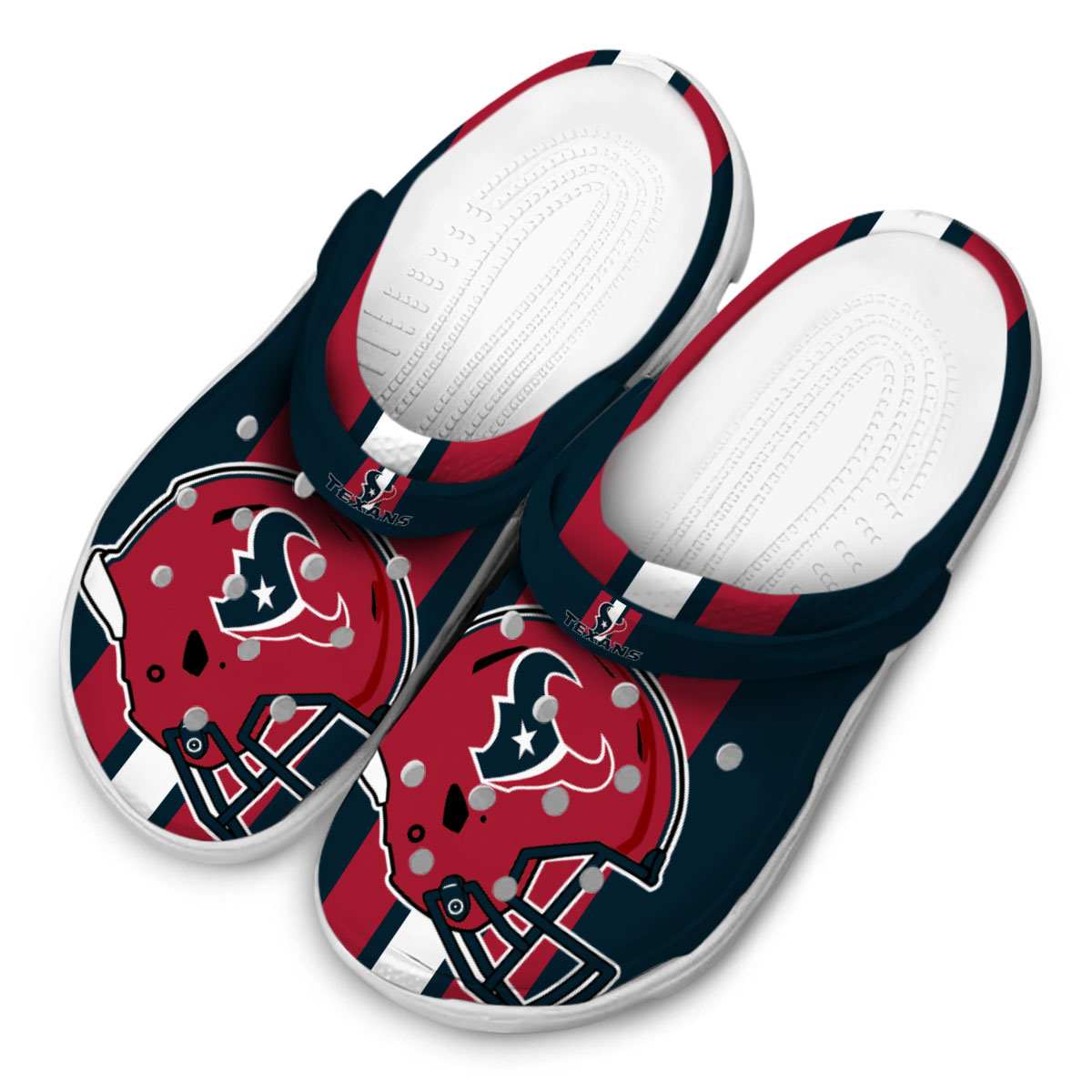 Houston Texans NFL Sport Crocs Crocband Clogs Shoes Comfortable For Men Women and Kids - Image 4