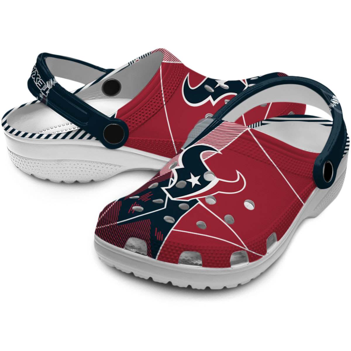 Houston Texans NFL Sport Crocs Crocband Clogs Shoes Comfortable For Men Women and Kids - Image 3