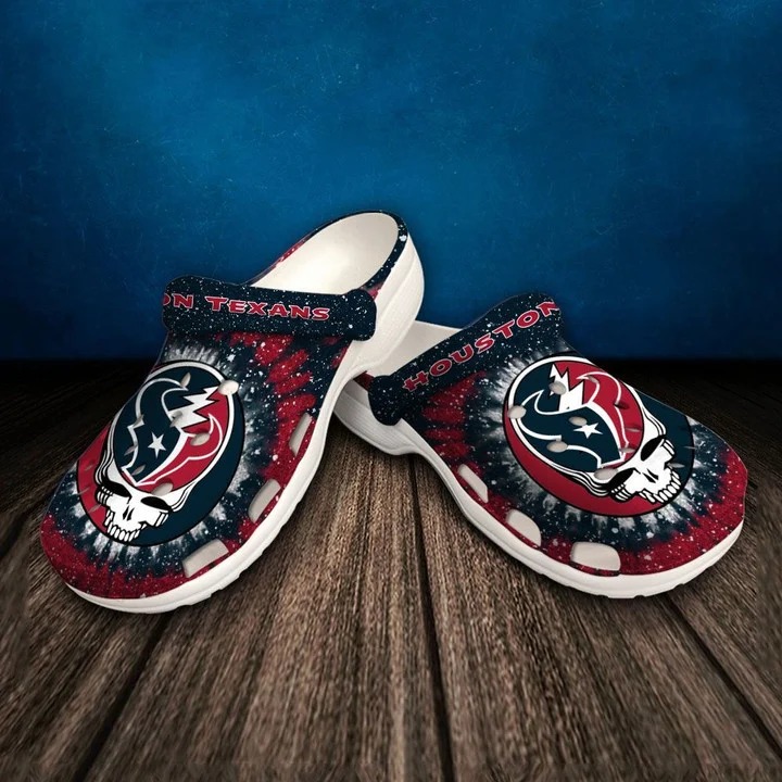 Houston Texans NFL Sport Crocs Crocband Clogs Shoes Comfortable For Men Women and Kids