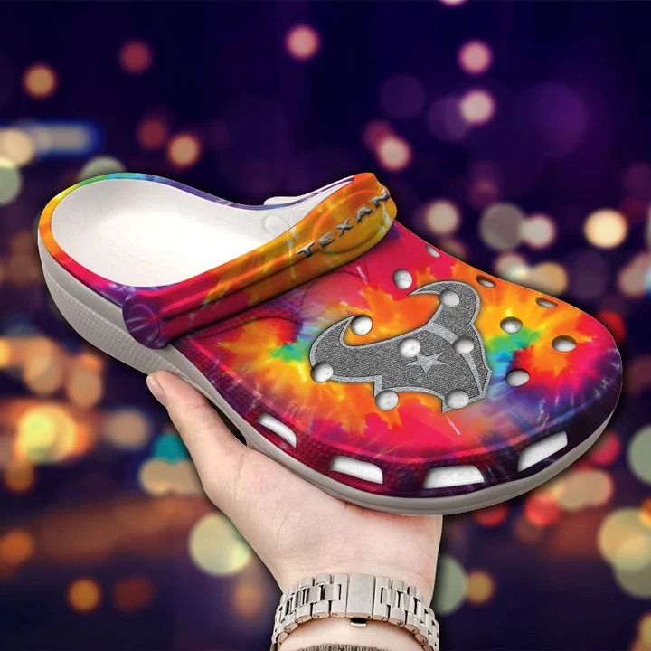 Houston Texans NFL Sport Crocs Crocband Clogs Shoes Comfortable For Men Women and Kids