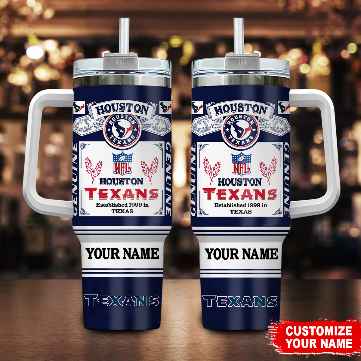 Houston Texans NFL Super Bowl Champs Pride Custom Stanley Cup 40 oz 30 oz Tumbler With HandleTVC230157