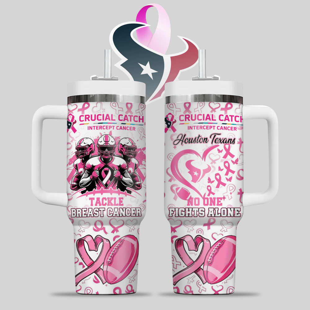 Houston Texans NFL x Breast Cancer Awareness Custom Stanley Cup 40 oz 30 oz Tumbler With HandleTVC2301124