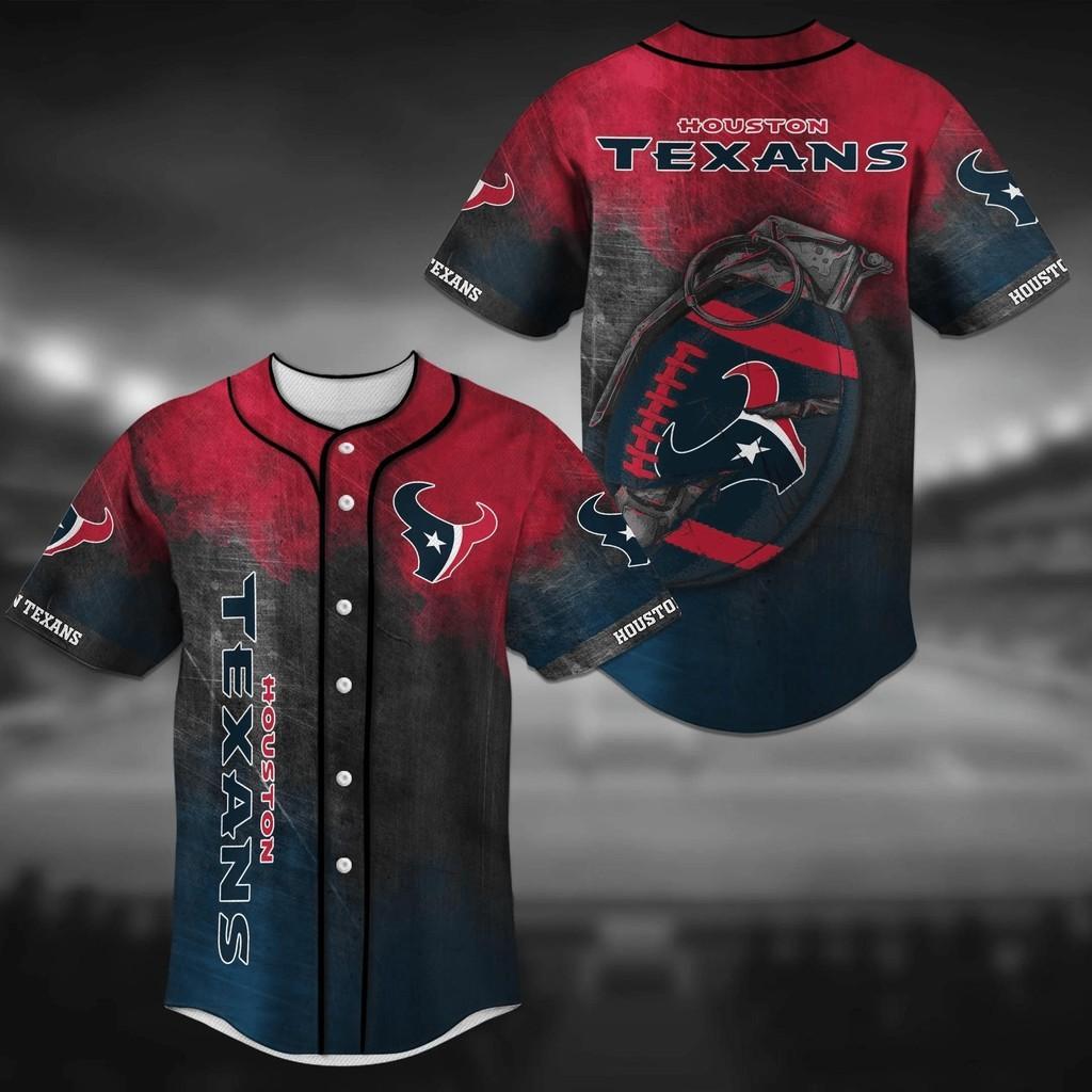 Houston Texans NLF Baseball Jersey Shirt Ã¢â‚¬â€œ Perfect For Fans