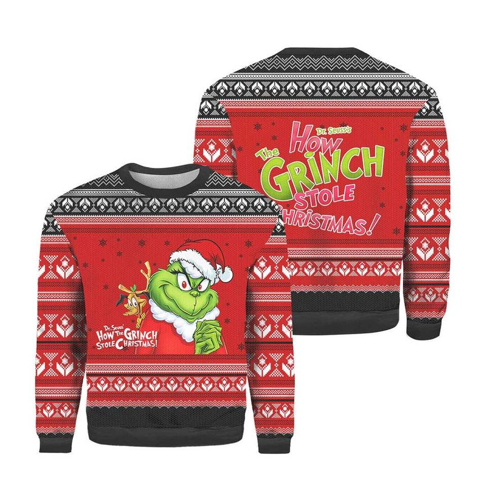 How The funny character Stole Christmas Ugly Sweater