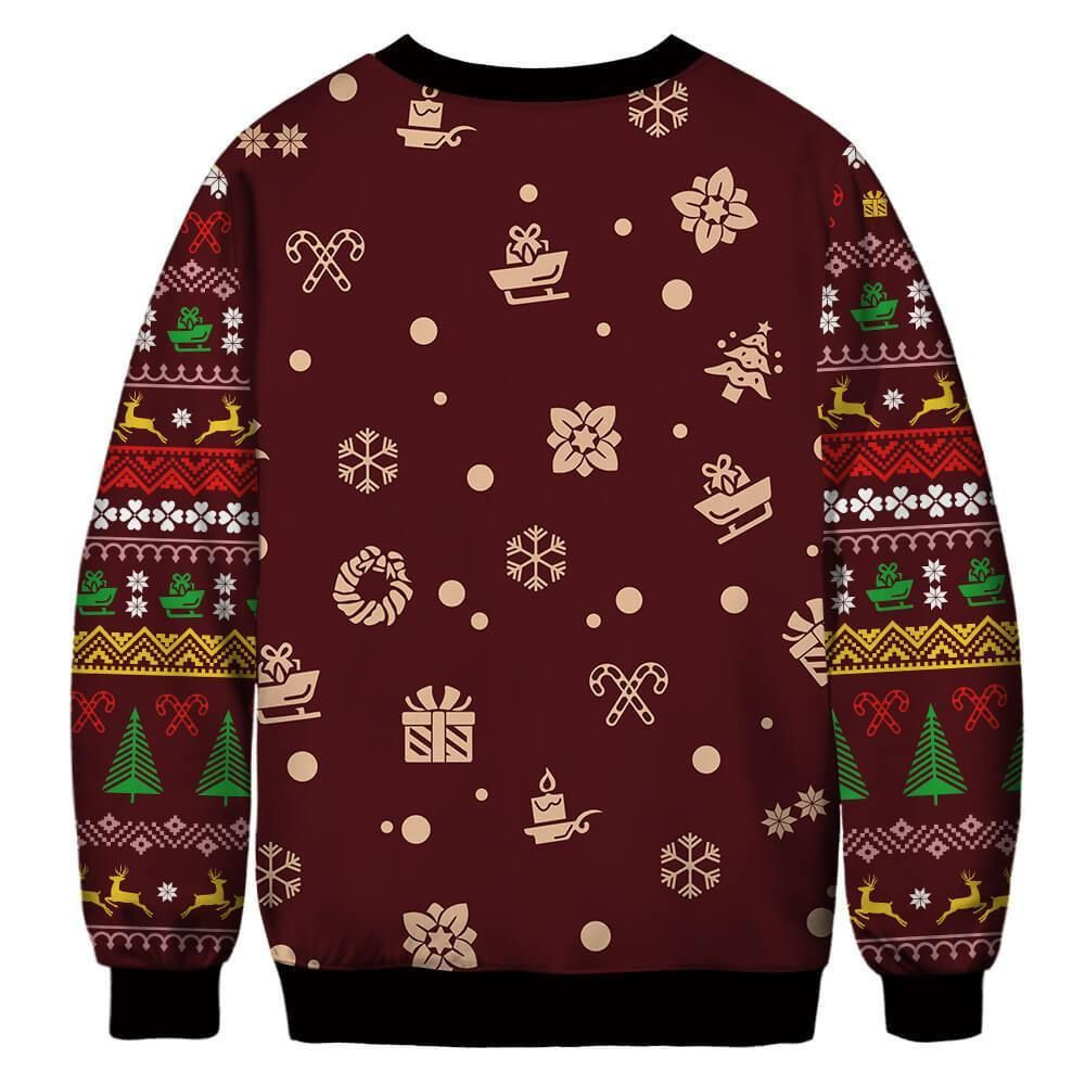 How The Grinch Stole Christmas For Unisex Ugly Christmas Sweater Adult 3D Funny Matching for family - Image 2
