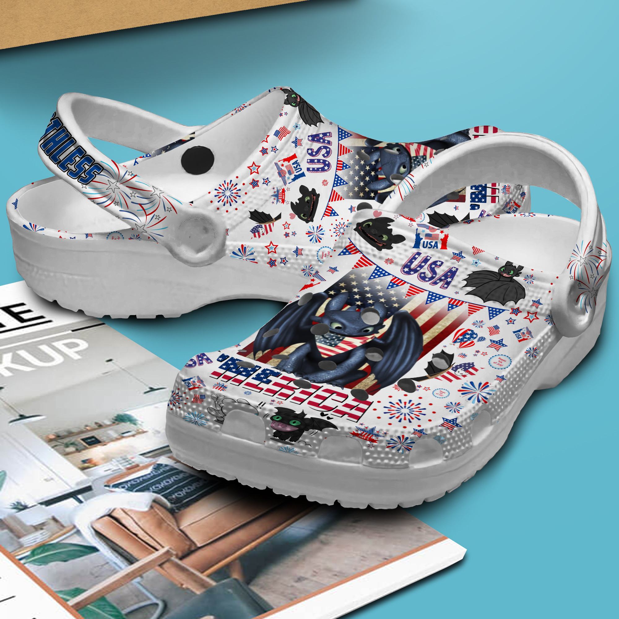 How To Train Your Dragon Cartoon Crocs Crocband Clogs Shoes Comfortable For Men Women and Kids - Image 3