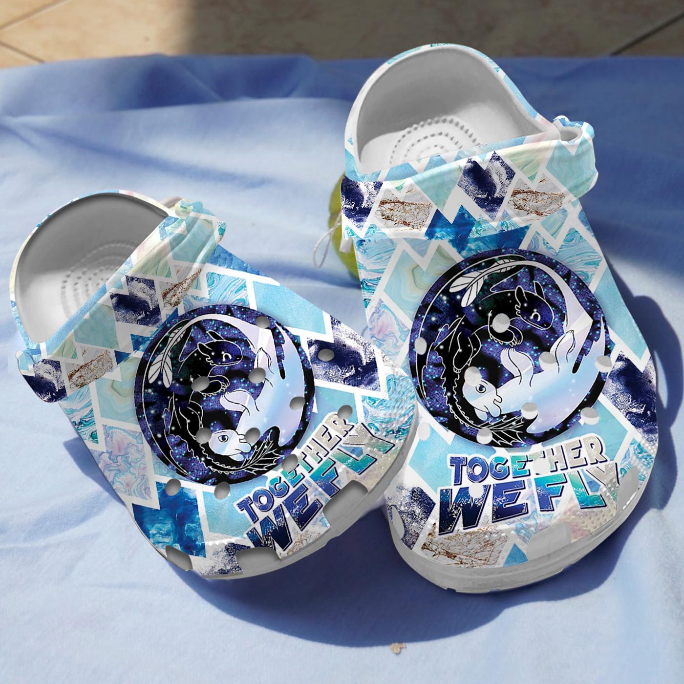 How To Train Your Dragon Movie Crocs Crocband Clogs Shoes Comfortable For Men Women and Kids