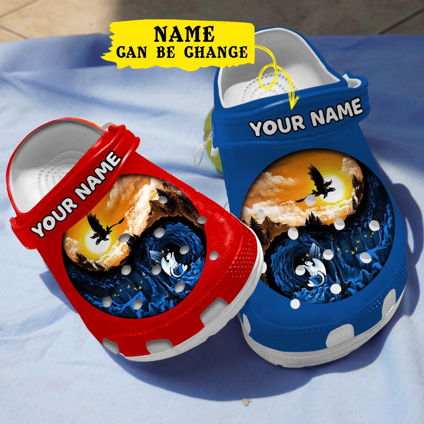 How To Train Your Dragon Movie Crocs Crocband Clogs Shoes Comfortable For Men Women and Kids