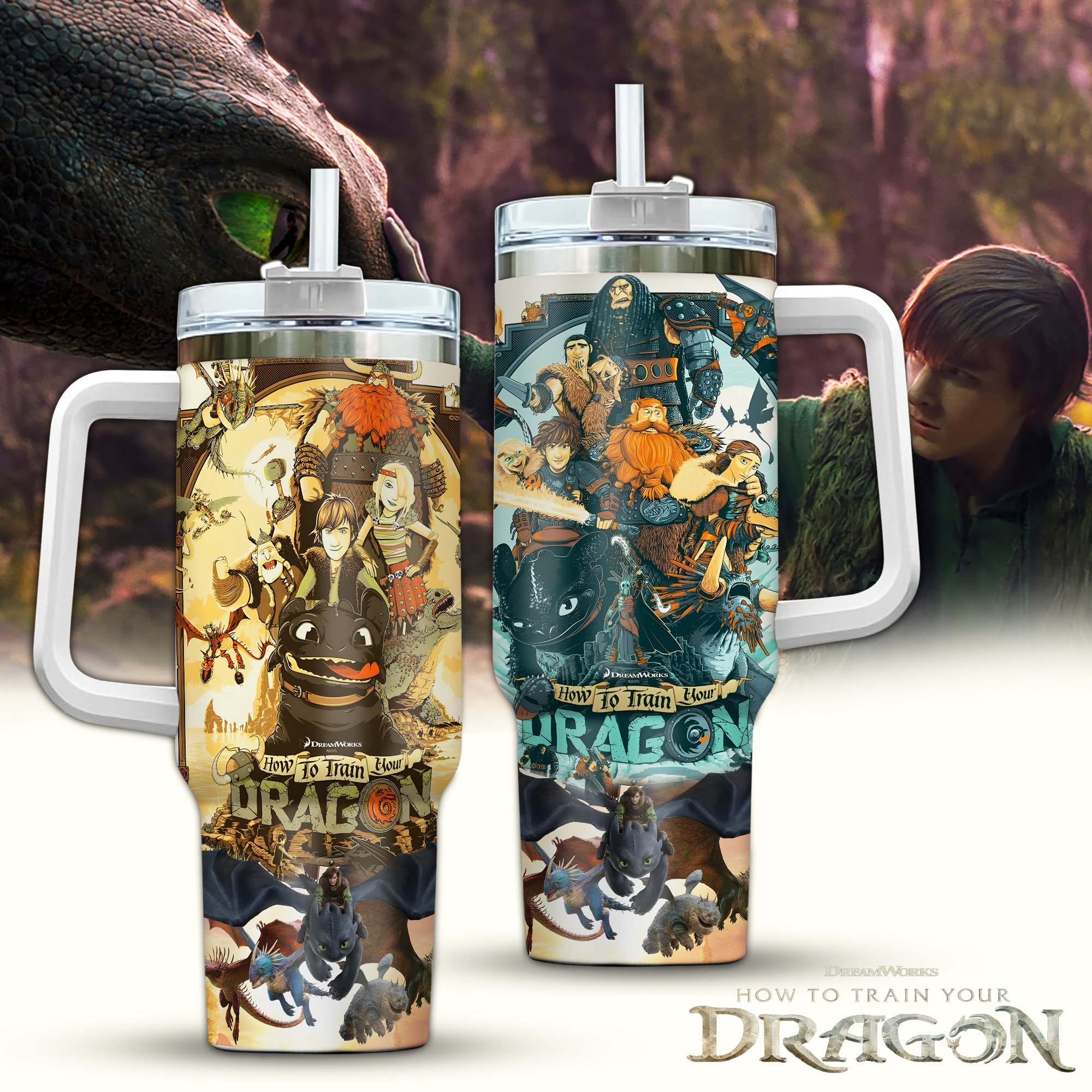 How to Train Your Dragon Movies Custom Stanley Cup 40 oz 30 oz Tumbler With HandleTVC2301126