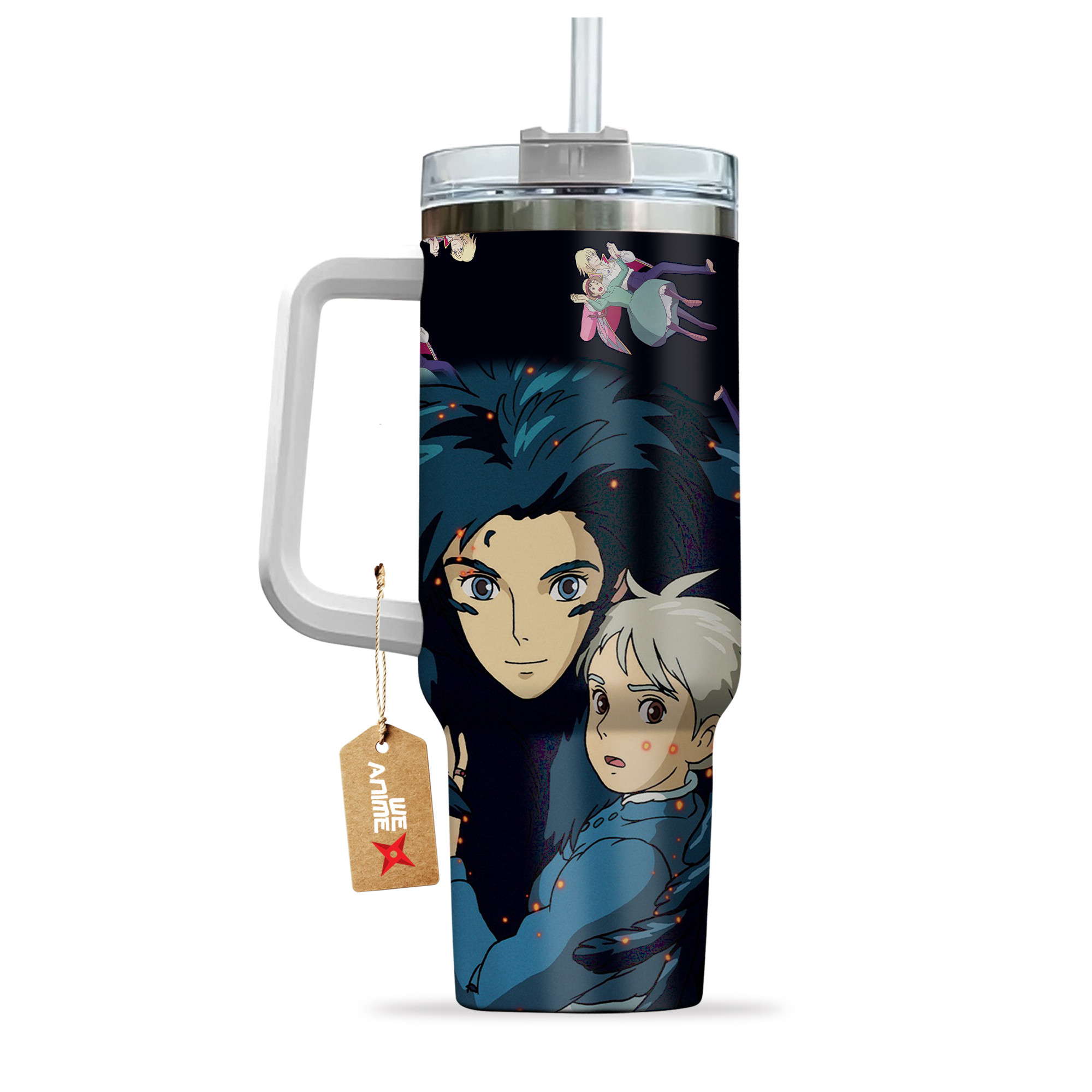 Howl and Sophie Howl’s Moving Castle Anime Custom Stanley Cup 40 oz 30 oz Tumbler With HandleTVC2301154 - Image 4