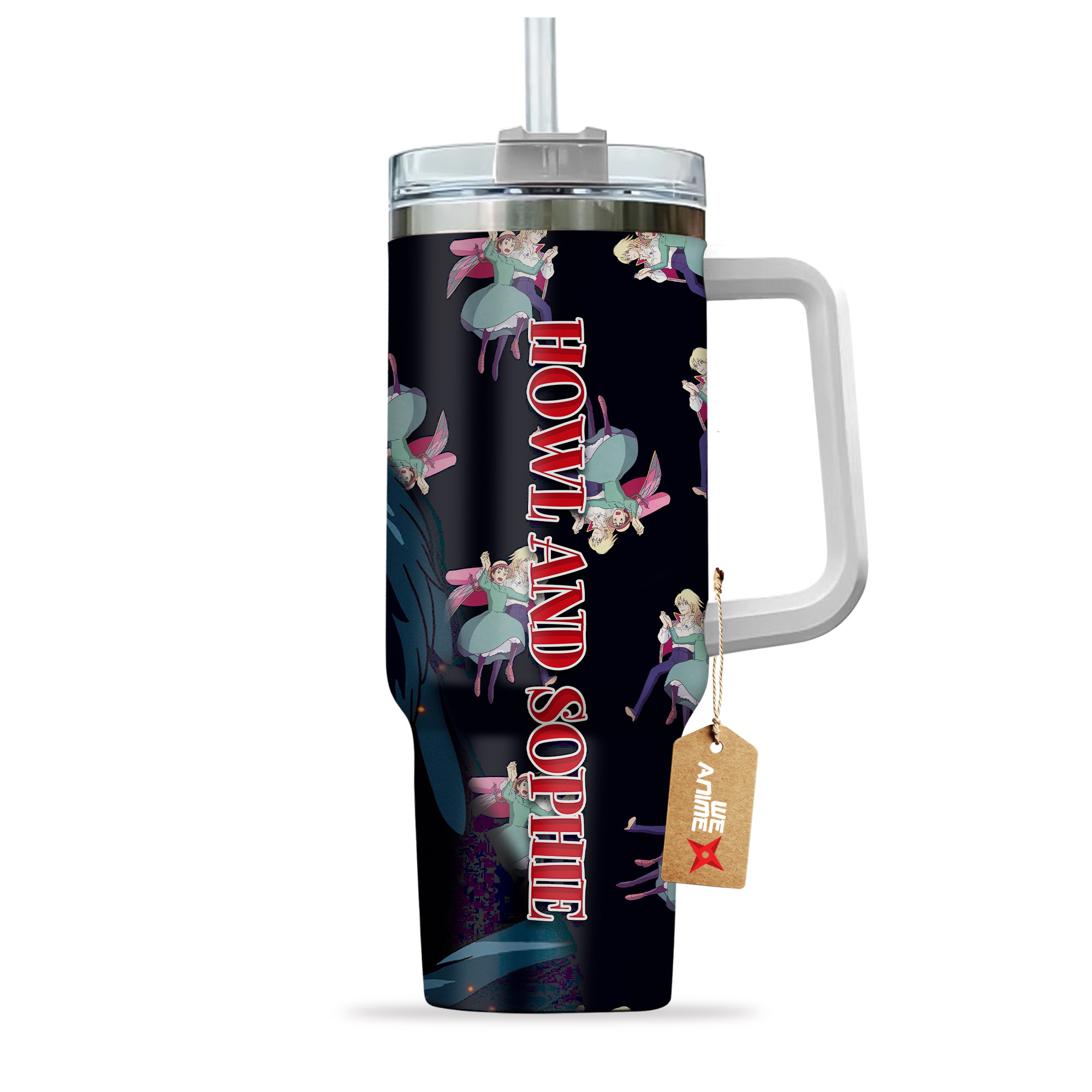 Howl and Sophie Howl’s Moving Castle Anime Custom Stanley Cup 40 oz 30 oz Tumbler With HandleTVC2301154 - Image 3