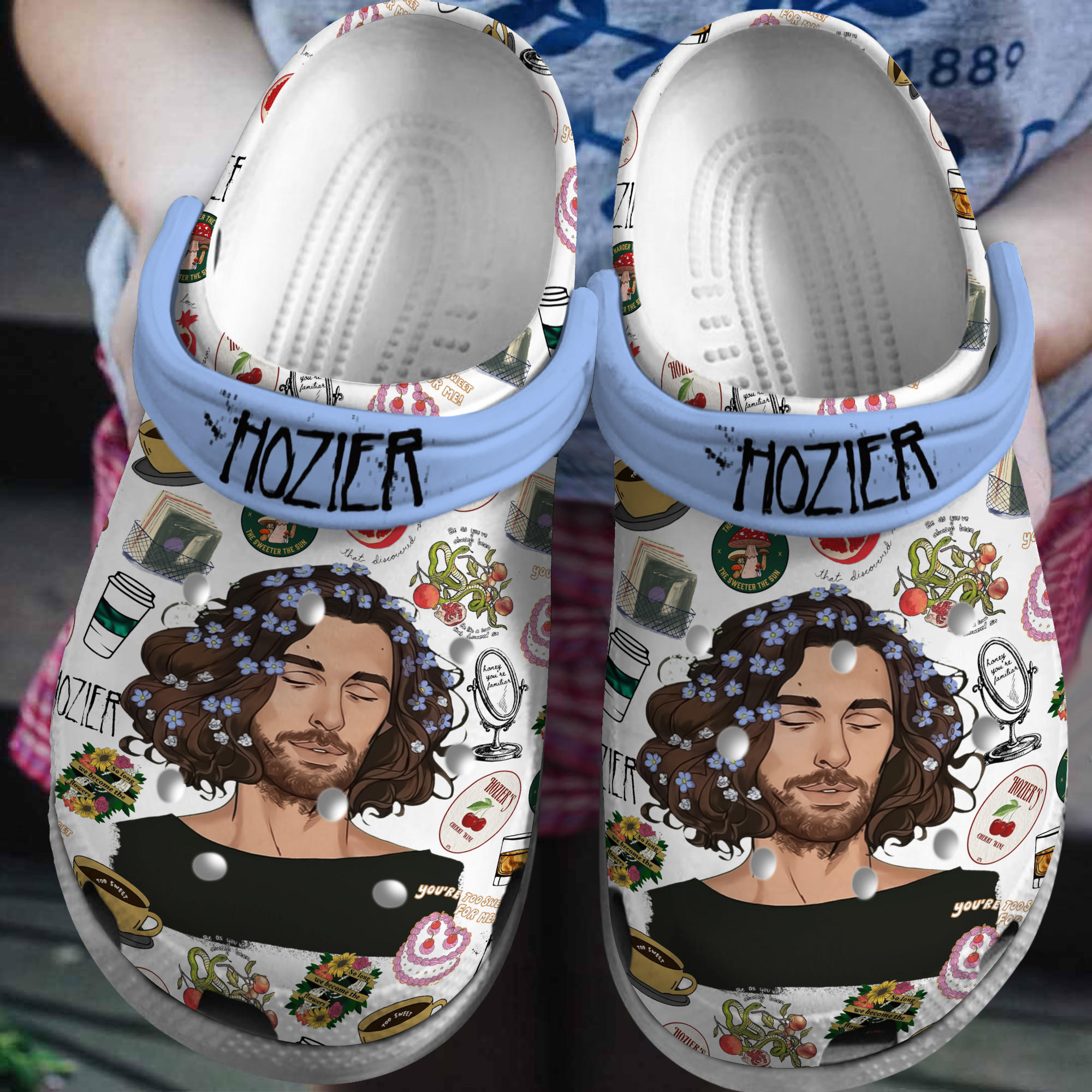 Hozier Music Crocs Crocband Clogs Shoes Comfortable For Men Women and Kids