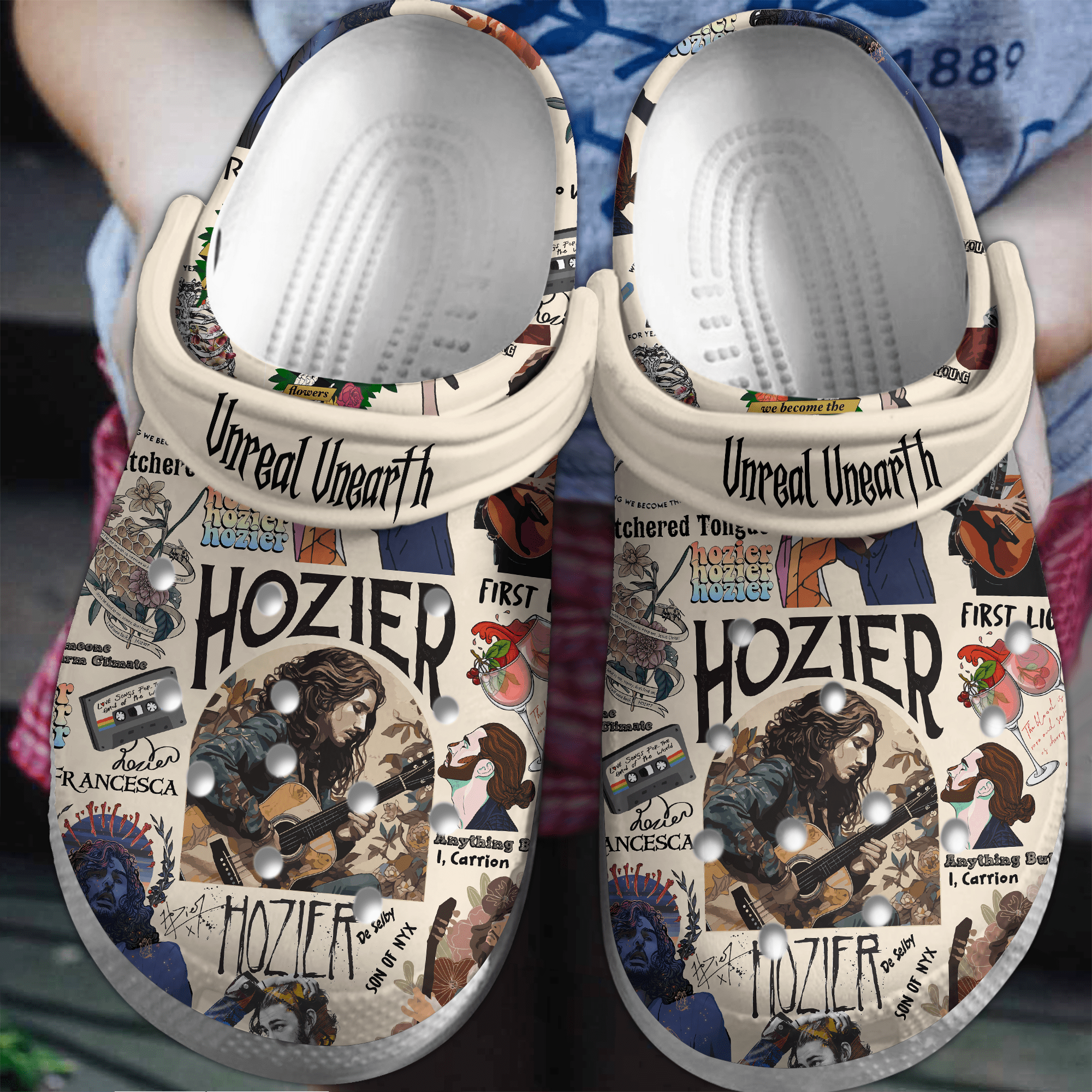 Hozier Music Crocs Crocband Clogs Shoes Comfortable For Men Women and Kids