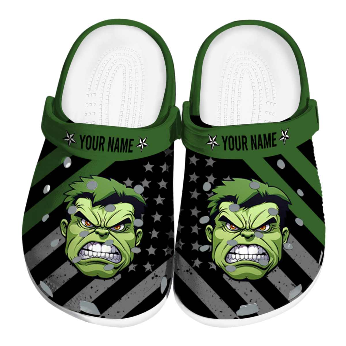 Hulk Movie Crocs Crocband Clogs Shoes Comfortable For Men Women and Kids