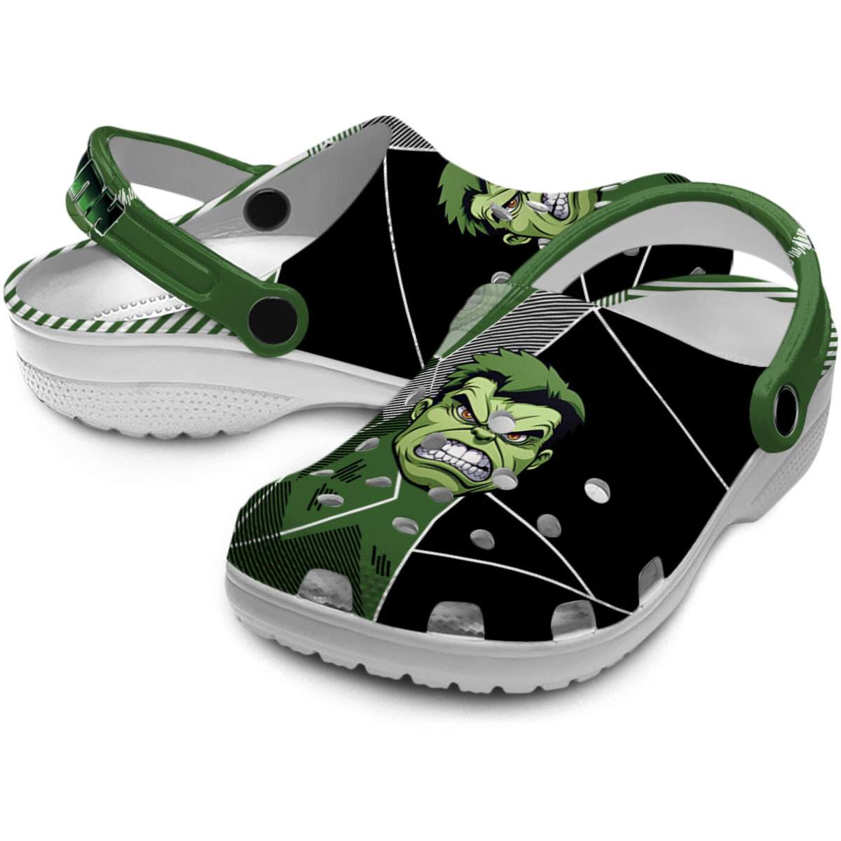 Hulk Movie Crocs Crocband Clogs Shoes Comfortable For Men Women and Kids - Image 3