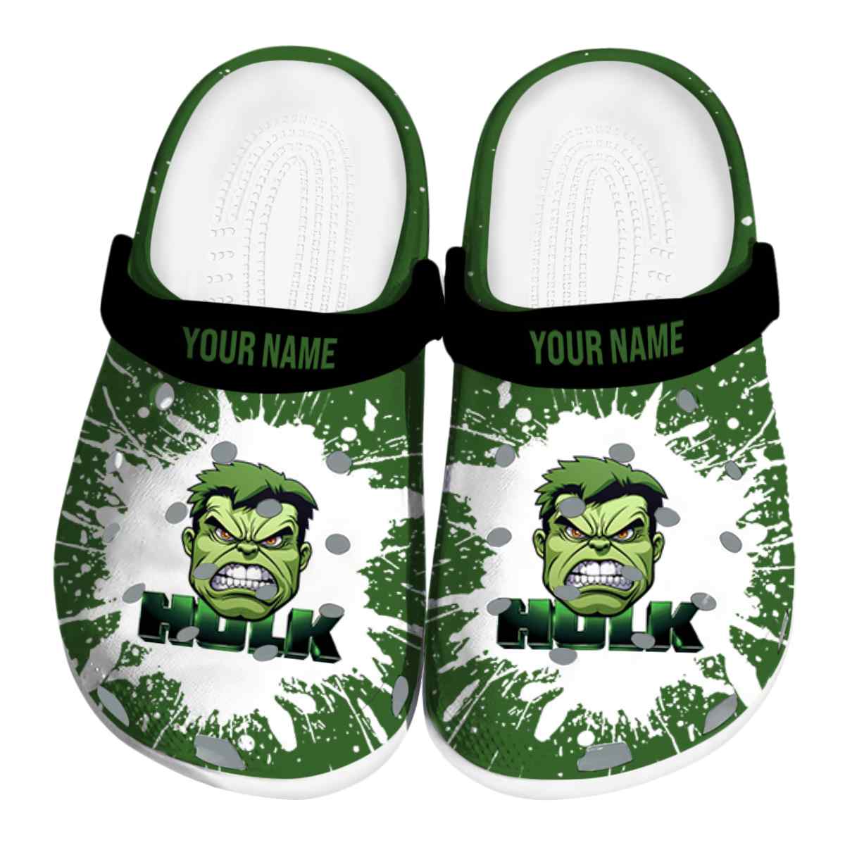 Hulk Movie Crocs Crocband Clogs Shoes Comfortable For Men Women and Kids