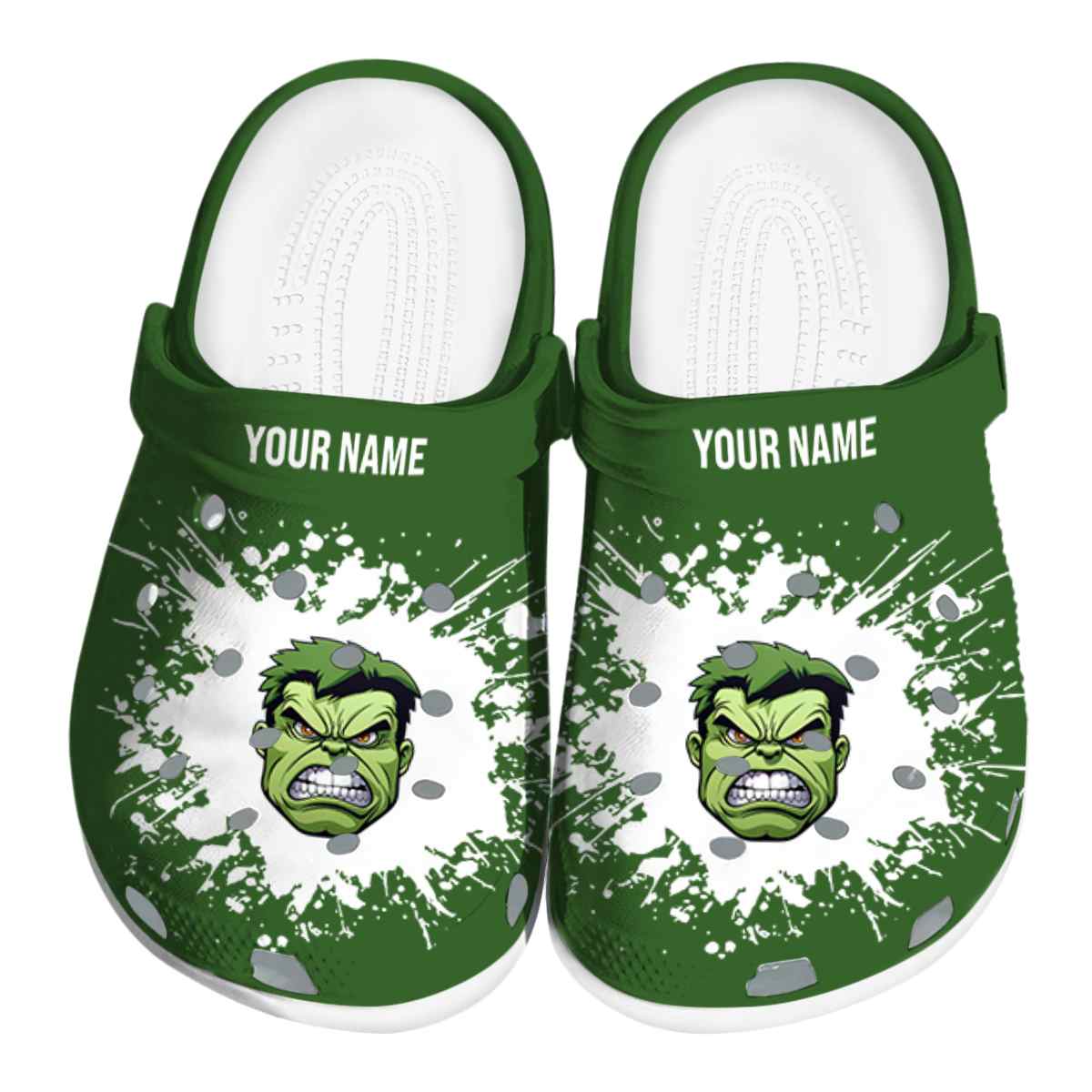 Hulk Movie Crocs Crocband Clogs Shoes Comfortable For Men Women and Kids