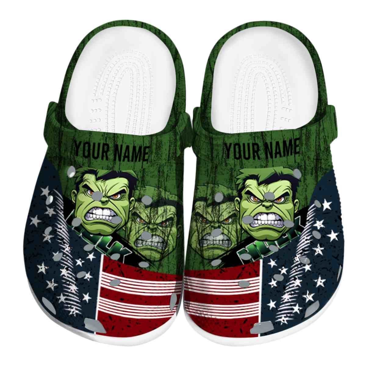 Hulk Movie Crocs Crocband Clogs Shoes Comfortable For Men Women and Kids