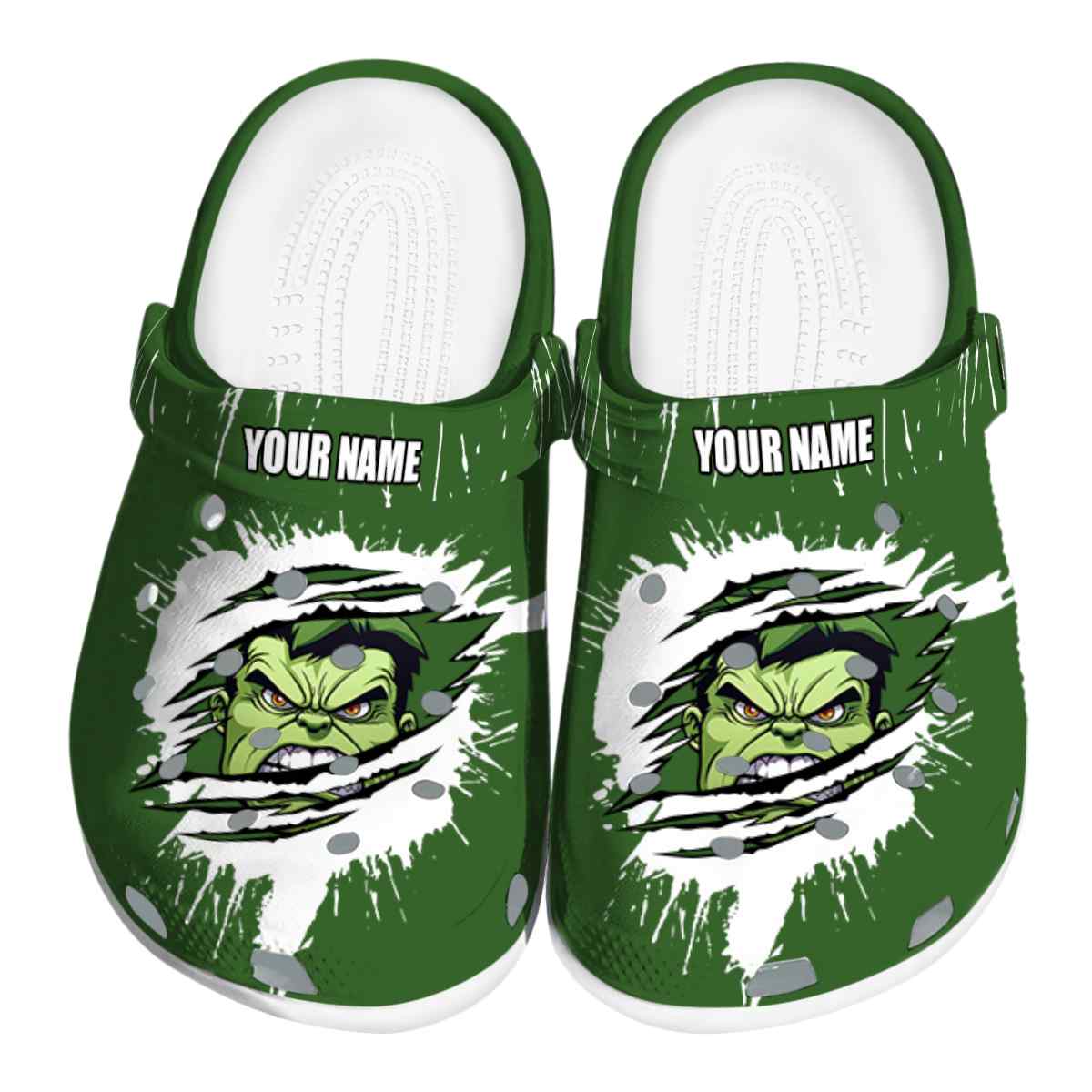 Hulk Movie Crocs Crocband Clogs Shoes Comfortable For Men Women and Kids