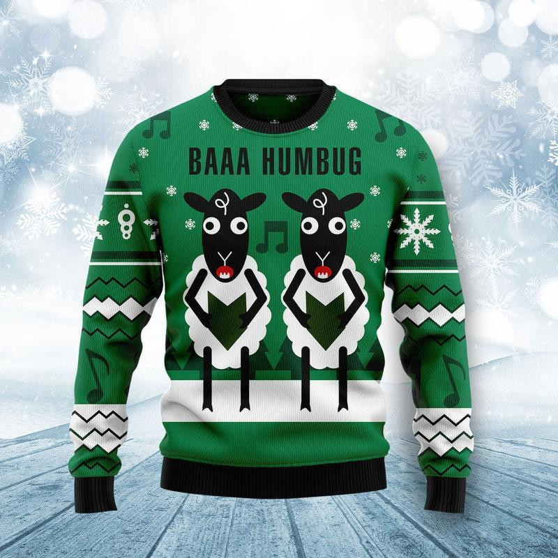 Humbug Ugly Christmas Sweater Adult 3D Funny Matching for family
