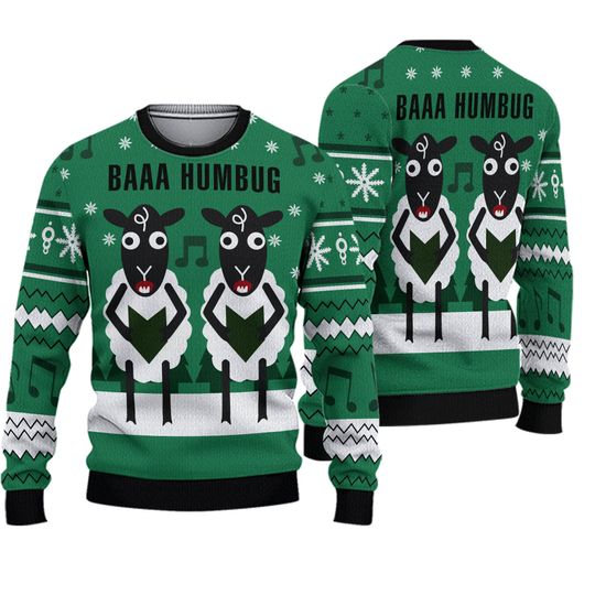 Humbug Ugly Christmas Sweater, Sweater Gifts - Image 2