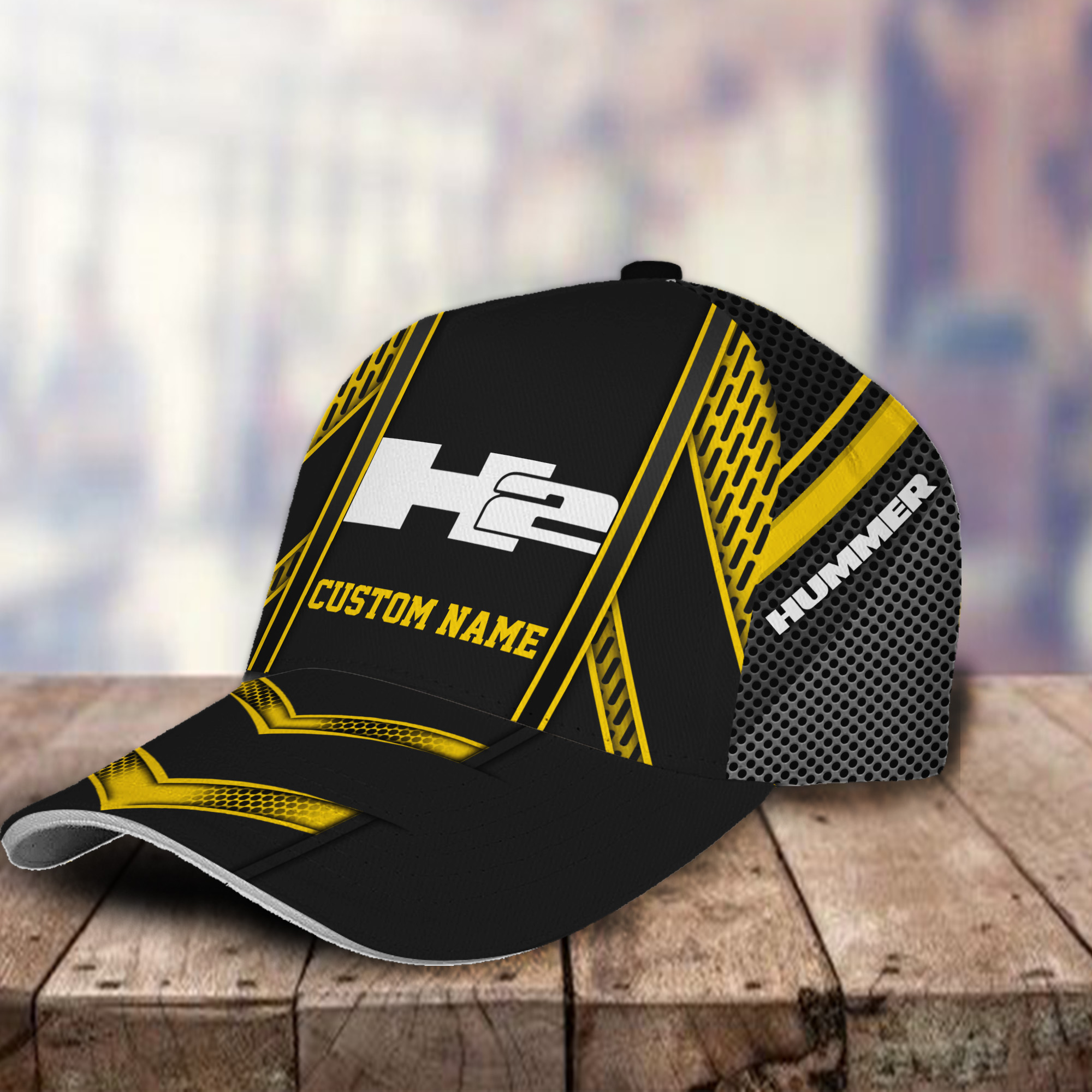 Hummer H2 3D Classic Cap Hat Personalized Name For Men Women Trucker Hats Custom Hats Gifts For Men & Women
