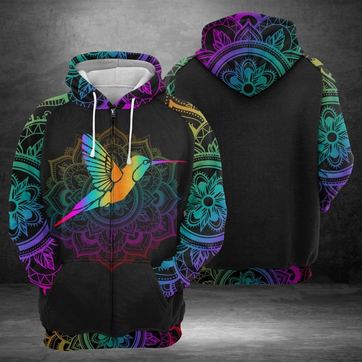 Hummingbird 3D All Over Print Hoodie, Zip Hoodie