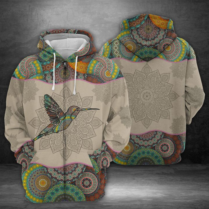 Hummingbird 3D All Over Print Hoodie, Zip Hoodie